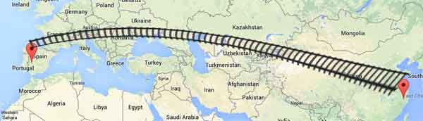 Image result for chinese train to europe