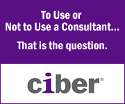 Advertisement - To Use or Not to Use a Consultant...That is the question. Ciber